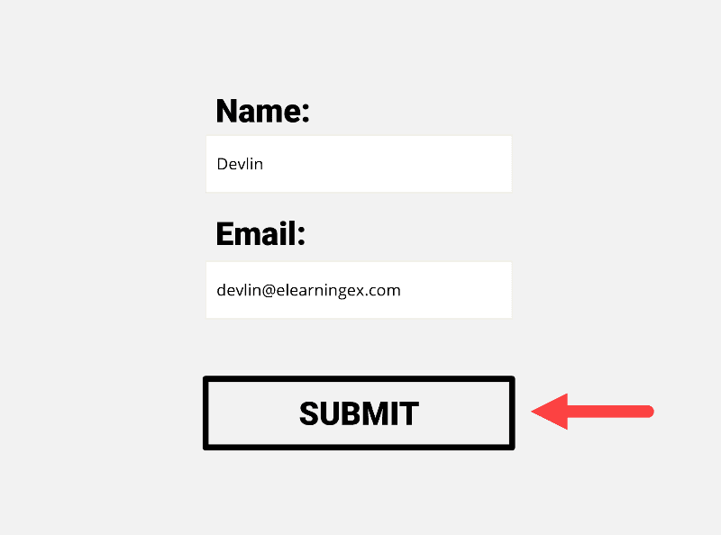 Enter a name and email address, then select Submit.