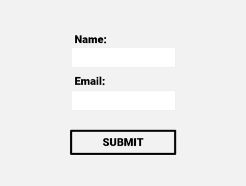 Formatted name and email entry form in Storyline