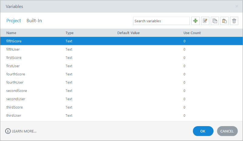 Storyline variable manager for xAPI leaderboard