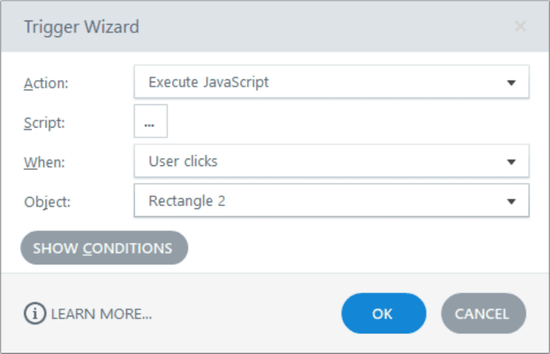 Add execute JavaScript trigger