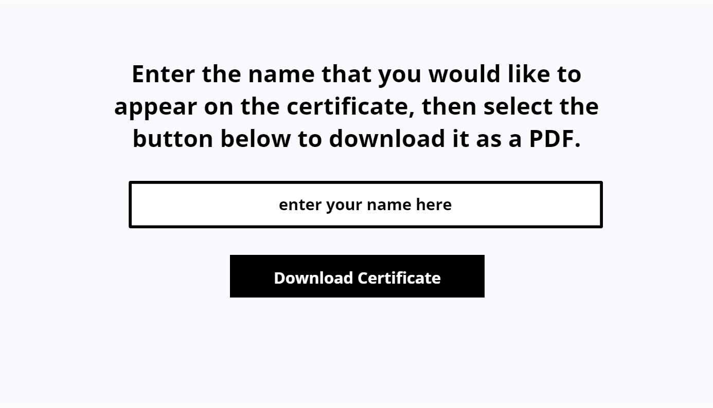 Download PDF certificate screen in Storyline